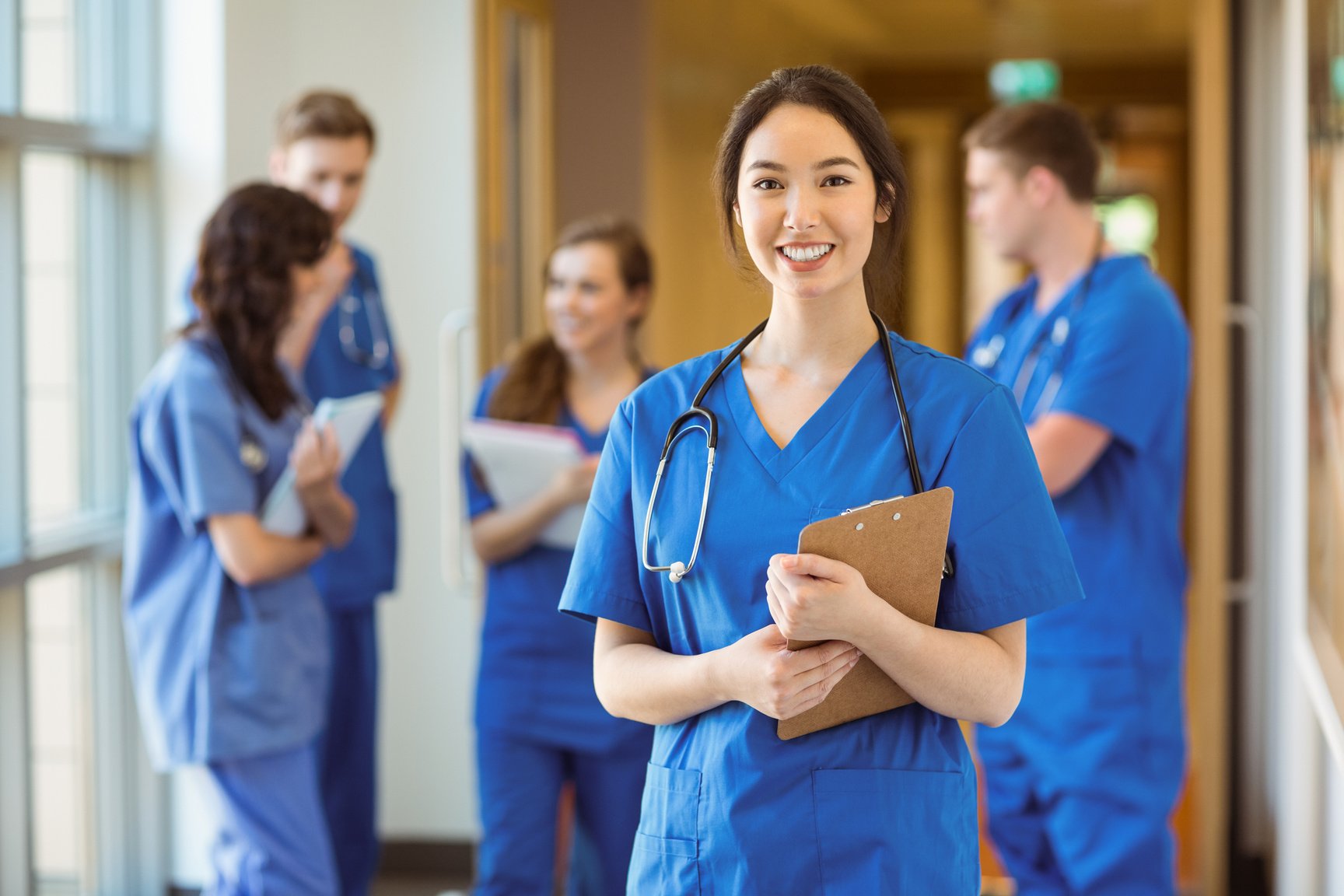 Medical student smiling at the camera